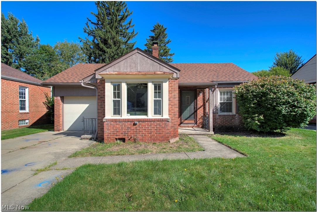 Charming brick one story with vinyl sided addition! Nice street! Cozy eat-in kitchen with all appliances! Comfortable living room with hardwood floors & coved ceiling! Convenient mud room off garage! Third bedroom has plenty of room for closet! Potential to move laundry to bonus room! Vinyl windows! Large fenced yard with deck and storage barn! Bring your decorating ideas!