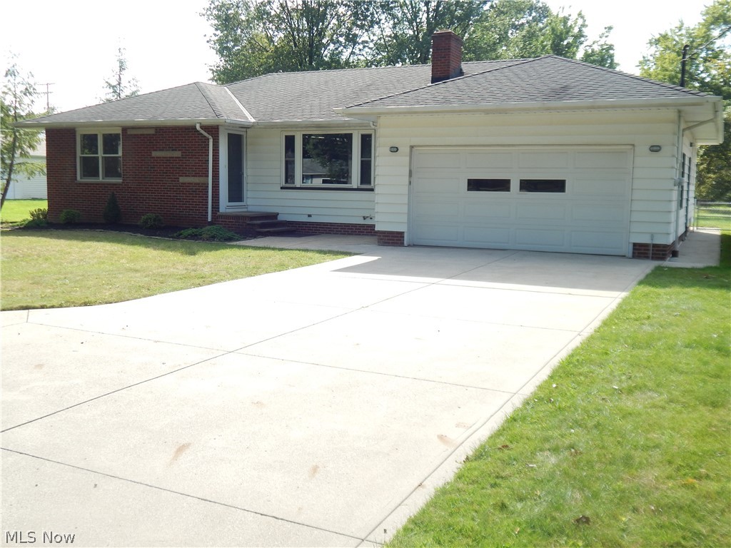 This freshly remodeled ranch has it all: A spacious living area with a fireplace, a brand new kitchen, plenty of storage and refinished hardwood floors!  The kitchen features brand new granite countertops, cabinets, stainless steel appliances and beautiful laminate flooring. There is fresh paint and new lighting throughout. The master bathroom features a new double sink vanity with a stone top and a backlighted fog-free mirror, a new commode and new tile flooring. The basement has a large living space/rec room with new carpeting and tons of storage and a large laundry area that also has a walk-in shower.  In the backyard, you will find a concrete patio for outdoor entertaining and an 8 x 10  storage shed.  Suburban and serene, yet convenient access to all of Cuyahoga County.  Book your showing today. The listing agent is related to the seller.