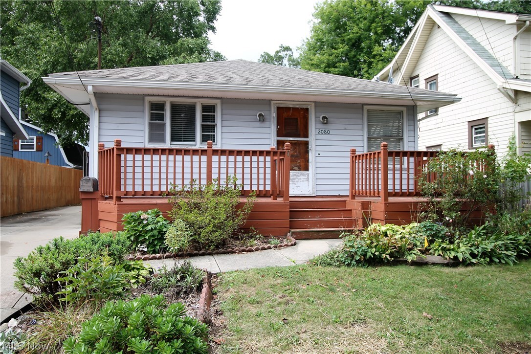 This charming home has so many possibilities! Welcome home to this three bedroom, one full bath ranch home with an adorable front porch for you to sit out and relax. The living room is open to the kitchen. The kitchen has a large window above the sink to let the natural light shine through.  The three bedrooms have wood flooring and there is a full bathroom.  The lower level offers an unfinished area that is ready for all your personal touches to make it your own. There is a detached garage and the backyard offers mature landscaping. Furnace and the A/C (2012), water heater (2013). So many precious memories begin right here!