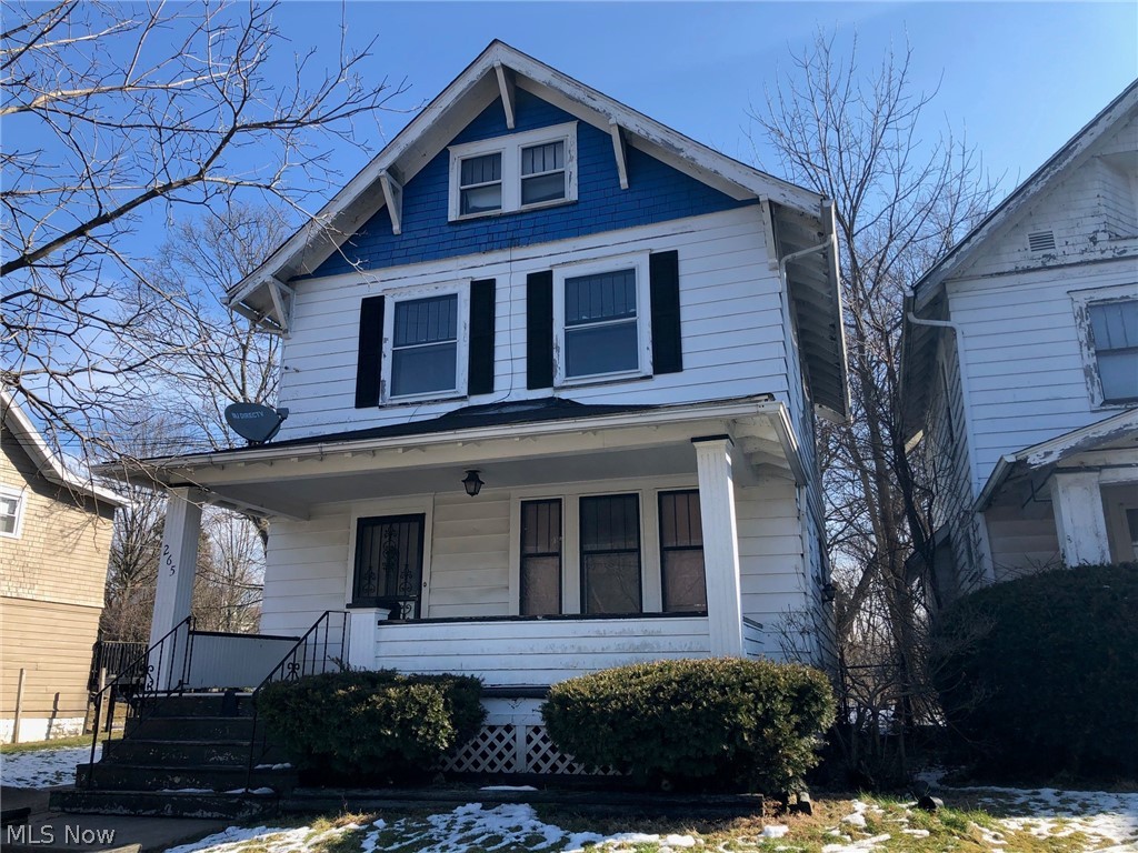 Come see this charming 3 bedroom colonial in West Akron.  Home features include a spacious front porch for seasonally enjoyment, hardwood floors, some rooms have built-ins for storage and windows that provide for plenty of natural light. The third level space allows for extra bedroom, play area or additional storage. This could be the perfect starter home or investment property for the right buyer.