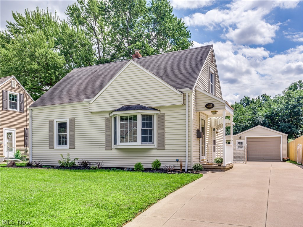 You will fall in love with this immaculate Cape Cod! Beginning with the spacious living room that offers a picturesque bay window, a sun-lit kitchen that features all appliances, two first floor bedrooms with sparkling hard wood flooring, to the fantastic second floor that includes a master bedroom with ensuite bath with jetted tub, and another multi-purpose room. A lower level rec room provides even more living space. New carpeting throughout, replacement windows in 2005, updated A/C, new motor in furnace, trendy kitchen flooring, neutral colors and lots of storage are some of the extras you will enjoy. The charming back yard includes a large covered patio.  There is a lot here for the money.  The market is hot.  Do not miss your chance to preview this lovely home.  Call for your private showing today.