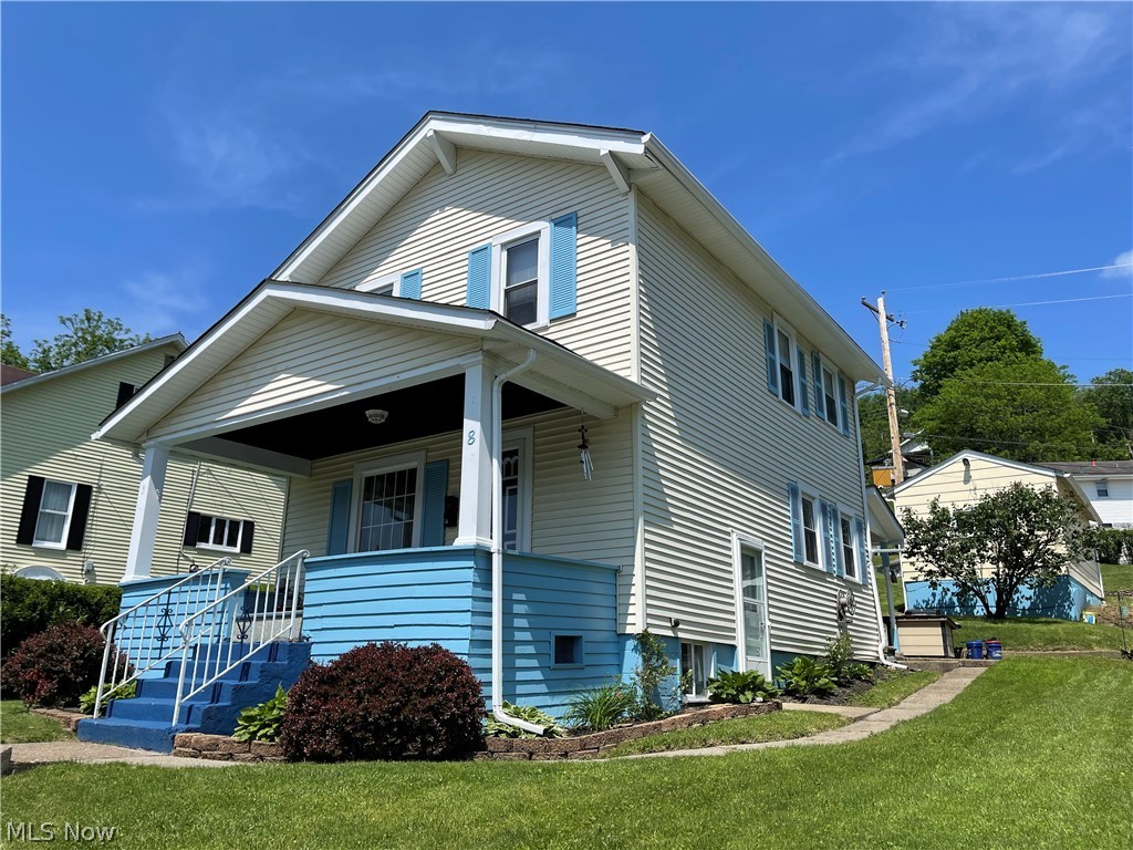 Welcome to desirable Brookside!.  This lovely move-in Ready home  Offers additional living space on the lower with an additional bathroom. Off Street parking in your garage and covered front and back porches.  The rec room offers a built in Bar area with a large flat screen, ready for entertaining.  The auditor says this is a three bedroom so they are including the one side of the finished lower level as the third bedroom and 2 bedrooms and a bath on the upper level.  The main level features living room, Dining room with built ins and original woodwork and Loads of natural light..  The Galley Kitchen comes with appliances and access to the covered back porch.  You will want to call this house, HOME!! Call soon for viewing!!