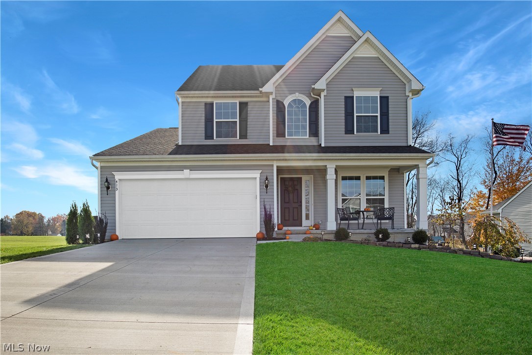 If you're looking to build in Wadsworth look no further! This 2015 model has been meticulously maintained and has all the extras to offer. 3 bedrooms/2.5 bath with 2,214 SF, and a loft that can be a 4th bedroom or use it as an office or playroom. The kitchen has been upgraded with beautiful white cabinetry, backsplash and includes all stainless steel appliances. The home has extra windows added for those who love sunlight! The home has been painted neutral colors throughout, and is completely move-in ready and just needs your decor! A newly added 16x20 deck was installed in 2018 and has a gorgeous backyard with a view that is hard to find in a development. The basement is plumbed for an additional bathroom, and offers useful space with a walk-out basement! Laundry hook-up is available in the basement and 1st-floor mud room. The garage offers an extended deeper garage, with a propane heater and drain. Check out this home, you will be pleased at how beautifully this home shows!
