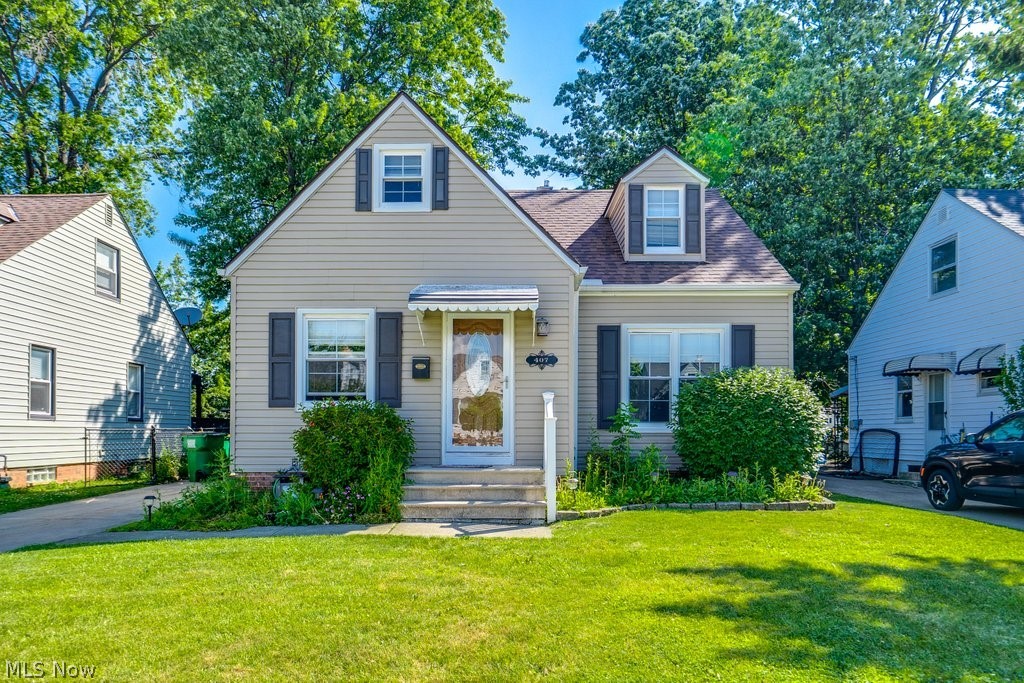 Welcome home to this charming and partially updated 3-bedroom bungalow in Willowick! This inviting home features a primary bedroom on the 2nd floor, while two additional bedrooms and full bath are on the 1st floor, providing flexibility for today's lifestyle. The eat-in kitchen offers stainless steel appliances, updated cabinetry, and durable LVT flooring, creating a warm and functional gathering space. The finished lower level boasts a large recreation room, perfect for entertaining, relaxing, or creating a play area or home gym. Outside, you'll enjoy a fully fenced backyard complete with a patio for outdoor dining and a spacious 1½-car garage. Major updates provide peace of mind, including a furnace with humidifier installed in 2020, updated kitchen and bath in 2020, roof and vinyl siding replaced in 2014, and whole-house insulation added in 2013. The basement has also been partially waterproofed. Conveniently located near shopping, parks, schools, and major highways, this move-in-ready home offers comfort, updates, and value all in one package. Schedule a showing today!