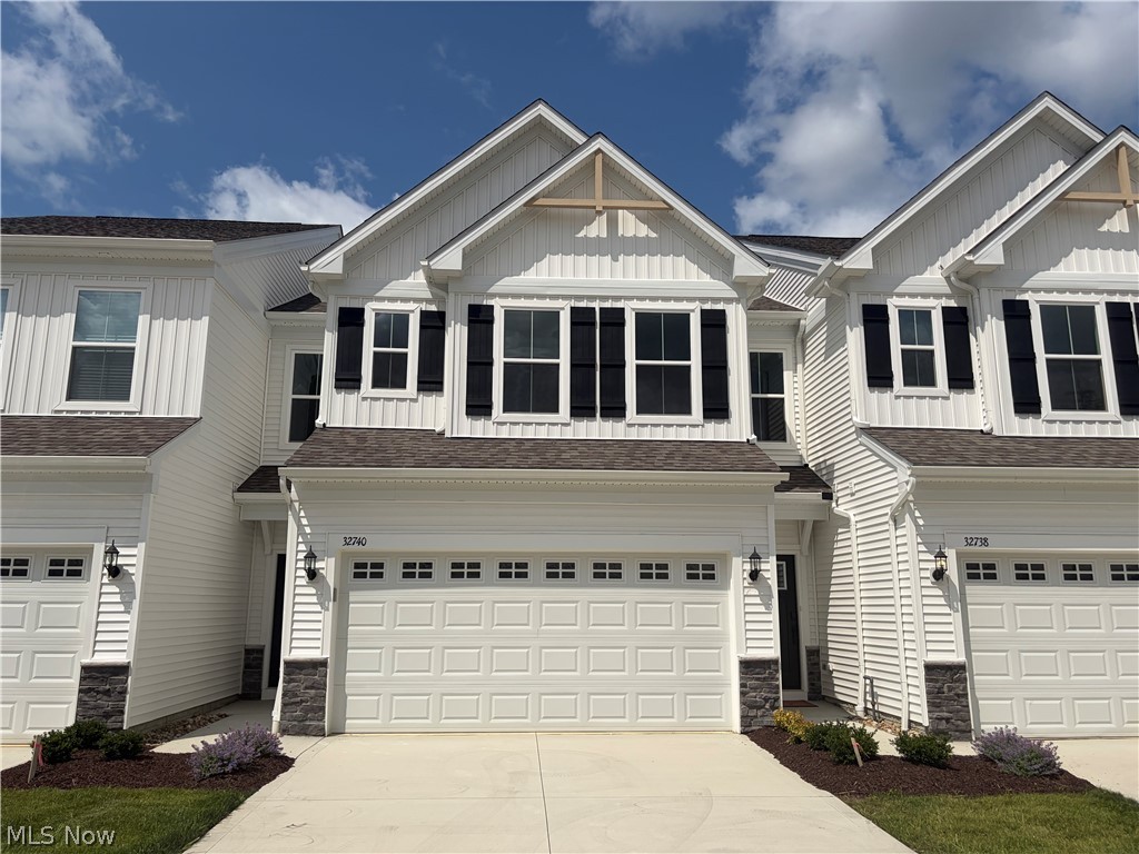 Sandridge Run presents a unique opportunity to own a new construction townhome in the highly desirable Avon Lake community. Nestled along the shores of Lake Erie, Avon Lake is known for its scenic views, top-rated schools, beautiful parks, and easy access to Cleveland’s shopping and dining. Designed with both style and functionality in mind, the Cascade floor plan at 32740 Sandridge Run offers three bedrooms, two and a half baths, and an open-concept layout that feels bright and welcoming. The spacious gathering room flows effortlessly into the sunroom, creating the perfect setting for everyday living and entertaining. At the heart of the home, you’ll find a beautifully designed kitchen featuring luxury built-in appliances and detailed finishes. The enlarged primary suite offers a spacious walk-in closet and a private retreat designed for comfort and relaxation. Experience modern convenience and timeless appeal at Sandridge Run!