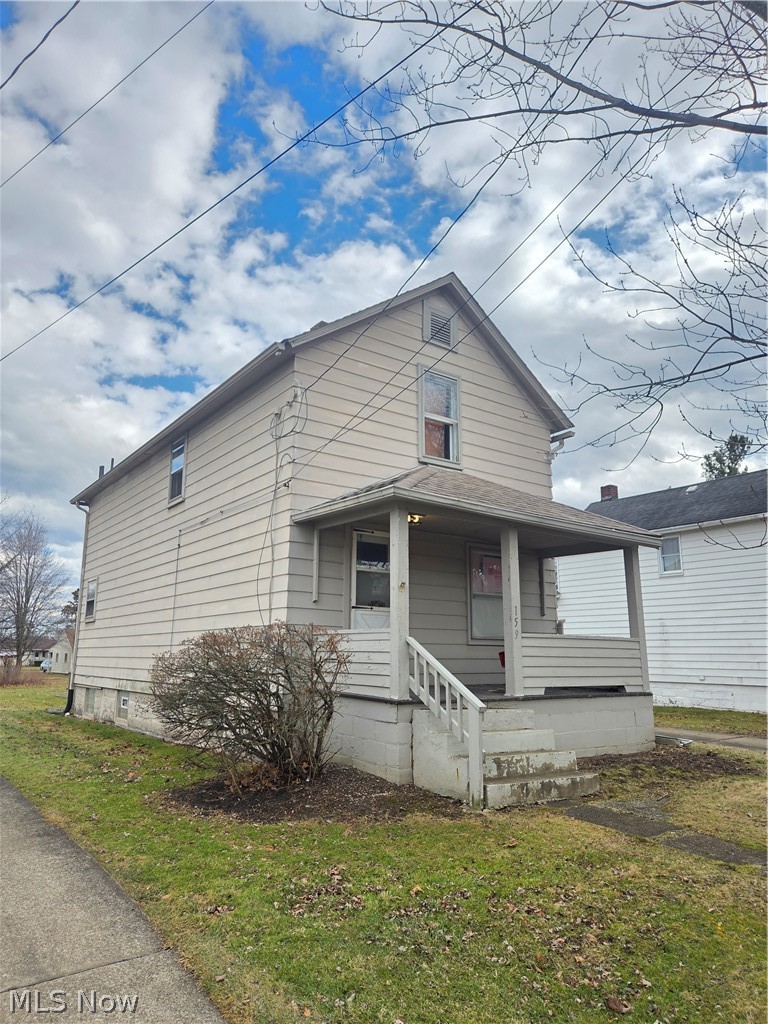 Welcome home to 159 Piccadilly Street in Campbell, Ohio!
This freshly updated two-story home offers quiet living with quick and convenient freeway access. You’ll enjoy being just minutes from downtown Youngstown and the shopping and dining options in Boardman.

As you arrive, you’ll notice the charming covered front porch — the perfect spot to relax with your morning coffee. The property also features a concrete driveway leading to a rear patio, ideal for summer barbecues, and a one-car garage to keep your vehicle protected during Ohio’s snowy winters.

Step inside to discover a brand-new kitchen, a welcoming dining area, and a cozy living room, all on the main floor. Upstairs, you’ll find three freshly painted bedrooms and a full, newly updated bathroom. The basement includes another full bath, offering great potential to finish the total interior upgrade.

Don’t miss your chance to make this home yours — schedule your visit to 159 Piccadilly Street today!
