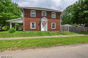 Welcome to 354 Fair Ave. This home, built in 1900, features beautiful original hardwood floors, trim, and French doors. The updates include an updated full bath and a newer (2020) half bath. There is a woodburner with a steel-lined chimney and built-in blowers in the spacious living room. All newer windows and doors, newer central air, and a new roof in 2025.3 bedrooms and a possible home office.Walk-up attic with plenty of storage. Fenced-in backyard with a patio and a covered front porch.