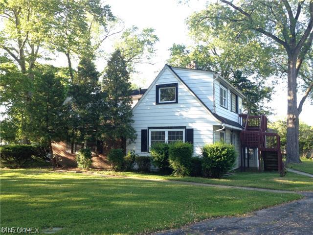 Unique Mentor Marsh property on the corner of Brooksdale Rd. & Lake Overlook Dr! Cathedral ceiling and wood burning fireplace in the massive living room! Formal dining room directly off the eat in kitchen with built in range and island! Family room/den with wall of built ins with half bath. First floor has two large bedrooms and one full bath. The second floor has three bedrooms with two full baths and LOADS of closet space! Some newer windows throughout. Large yard with two car detached garage with workshop area. This property is a Fannie Mae HomePath property. All information is approximate.