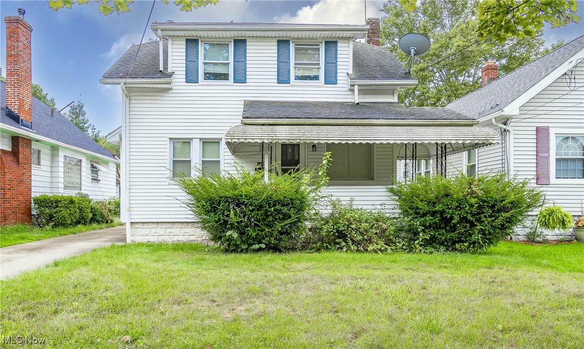 Move-in ready under $100,000? Yep! Why rent when you could own this cutie that offers so much including a lovely, covered front porch, 2 bedrooms, 1 bathroom, a garage, and a lovely backyard. The living room offers plenty of space for relaxing in front of the fireplace, the dining room offers wood floors, a ceiling fan, and plenty of sunlight through the large windows. The kitchen offers oak cupboards and all appliances will stay for your convenience. The basement is clean and ready for finishing or storing your extras. The house has vinyl windows, newer roof, glass block windows in the basement, newer HWT, and a concrete driveway.  Call to make your appointment to see this one asap!