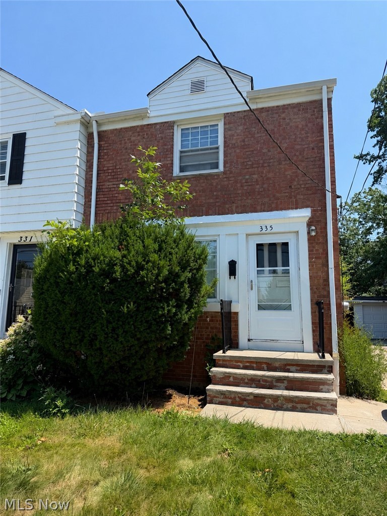 Great new opportunity for investor or homeowner looking for an affordable house and is city POS compliant! This 2 bedroom, 1 bath brick home is the perfect opportunity to build equity or add to your portfolio. The first floor features an open living room and dining area that leads to the kitchen. Upstairs, both bedrooms are spacious with nice size closets and a convenient full bathroom on the same level. There are also charming hardwood floors throughout! The basement has plenty of room for storage and a laundry area.  Another bonus is an oversized 1 car garage along with a nice yard and large driveway! Located close to the lake and not far from the freeway, this is a prime spot in Euclid. Additional updates include a new roof in 2017 and HWT replaced in 2022. Currently tenant occupied month to month at $850/ month, so the new owner can choose to make this their new lucrative investment or give a new homeowner the chance to house-hack or establish roots in a nice place to call home!