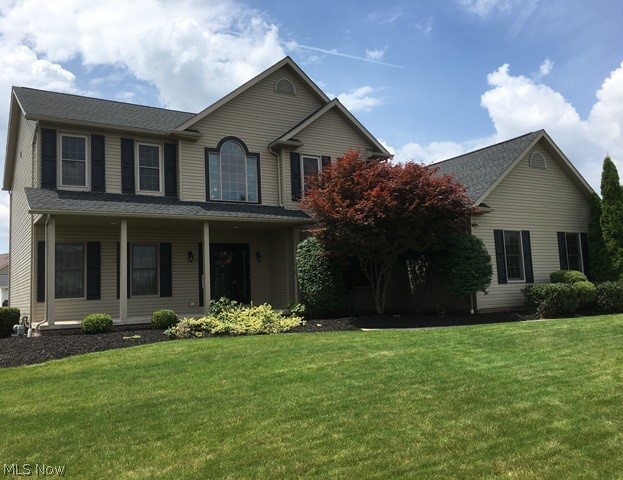 This meticulous updated home is ready for a new family.  As you enter the two story foyer there are beautiful wood floors.  The office or den could be a quiet room for working or just a nice room for reading. The eat in kitchen is spacious with an island and plenty of room for a table. There are two pantries. In the family room is the fireplace and the extra room that has been added is a room where the guys can watch sports.  The master bedroom suite has a full bath and walk in closet.  
For a sports fam the one bedroom has a full wall picture of a stadium.  The yard has been professionally landscaped and is beautiful.  The patio has a built in gas grill.
Updates include: Furnace and air (2018), Hot Water tank (2019, Roof and siding (2014)  The addition was added in 2007.
All in all this home is in move-in condition!!  Won't last.