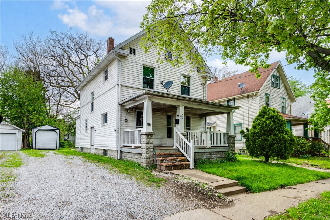 Welcome to this charming 4-bedroom, 2-bath home located in Akron! This property offers a great blend of character and functionality, featuring a spacious covered front porch perfect for relaxing or entertaining. Inside, you’ll find a comfortable living area with updated flooring, neutral tones, and plenty of natural light throughout.

The home offers a practical layout with generously sized bedrooms, providing flexibility for family living, guests, or a home office. The kitchen area is conveniently located and offers ample space for everyday use and future customization.

Outside, enjoy a large driveway with off-street parking and a detached garage for additional storage. The yard provides room for outdoor activities, gardening, or simply enjoying the space.

Whether you're a first-time homebuyer or looking to add to your investment portfolio, this property offers great potential and value. Conveniently located near local amenities, schools, and major routes. Schedule your showing today!