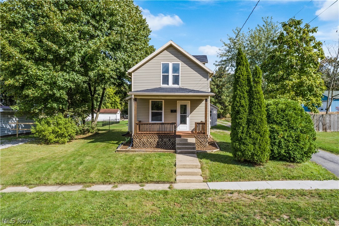 This charming bungalow has been tastefully updated and ready for it's new owners! Situated on two parcels! 2021 updates include; LVT flooring and new carpeting throughout, new furnace, windows (most), updated bathroom with tile surround, glass block windows. The renovated kitchen includes new cabinets, countertops, tile backsplash and appliances. First floor laundry/mud room for convenience! Washer and dryer convey! Newer hot water tank, roof and siding. Basement walls waterproofed. So much value for the price, this will not last! Schedule your showing before it's too late!