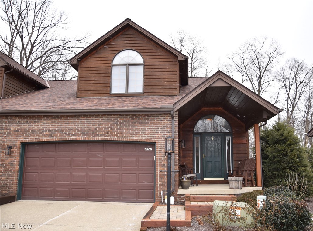 This lovely cluster home is tucked away on a quiet cul-de-sac, nestled in the gorgeous settings of Serenity Hollow which embraces a lake, ravines and a forest of mature trees, providing a serene atmosphere & privacy. Upon entering the front door, you will notice the wonderful cathedral ceilings in the great room complimented by wood beams on the ceiling and skylights, as well as a gas fireplace for those cold winter nights. Eat in kitchen with lots of cabinet space, a large pantry as well as stainless steel appliances. A first floor master retreat features vaulted ceilings, a gas fireplace, duel walk in closets and an updated bathroom with duel sinks, granite and a wonderful jacuzzi tub for relaxing bubble baths. The open stairway leads to the spacious open loft that overlooks the great room, an oversized bedroom and a full bath complete the second level. There is also room for a 3rd bedroom to be finished off if so desired and is currently being used as extra storage space. The finish