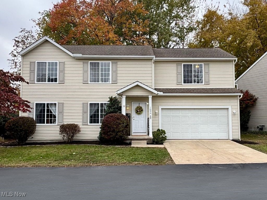 Welcome to 1090 Bennington Ct, located in the desirable Lakes at Britney Pointe community. This beautifully maintained 3-bedroom, 2.5-bath home offers an open and inviting layout designed for comfortable living and easy entertaining.

The main level features a spacious great room with a gas fireplace, an open-concept kitchen with ample cabinet space, and a large eat-in area with sliding doors leading out to a private, tree-lined backyard and patio — the perfect spot to relax or host gatherings. A convenient half bath completes the first floor.

Upstairs, you’ll find a second-floor laundry room and a primary suite that truly impresses — with vaulted ceilings, a generous walk-in closet, and an en-suite bath featuring a garden soaking tub, separate shower, double sinks, and water closet. Two additional spacious bedrooms share a second full bath, providing plenty of room and flexibility for your needs.

Additional highlights include a finished rec room in the basement with a modern industrial feel, offering extra living or entertainment space, an insulated 2-car attached garage with hot and cold water and a man door to the rear yard, a radon mitigation system, and recent updates including a new furnace (2024), refrigerator (2024), and water heater (2021).

Enjoy the perfect blend of comfort, privacy, and modern convenience — all in a great location just minutes from shopping, dining, and the expressway. Plus, a one-year home warranty is included for peace of mind.