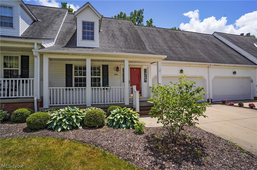 You won't want to miss an opportunity to view this fabulous, well cared for updated condo in Rockport Colony.  This home offers 4 bedrooms, one of which is on the first floor for added convenience.  There are 3 full baths, 1 on the first floor, 1 in a 2nd floor bedroom, the 3rd in the 2nd floor hallway.  The living room with lots of natural light, has a stone fireplace with gas logs.  Between the living room and dining area there are French doors that can be used to separate the two rooms. The kitchen has been updated with newer cabinets, ceramic flooring, granite countertops, complete with a breakfast bar. The family room is open to the kitchen and dining areas and boasts patio doors leading to the 38x10 private deck area that overlooks the wooded area in the back of the condo.  The 2nd floor boasts a 2nd bedroom that could be 2nd floor owner's suite with an updated full bath and spacious closets. There are 2 remaining bedrooms & full bath completing the 2nd floor. The walk-out lower level has been partially finished with an oversized room that has patio doors leading to a lower level patio. There is an area in the unfinished portion of the basement that is plumbed for an additional full bath. Located within close proximity to Darrow Lake, the Metro bike/hike trail, and shopping. Minutes to the Seasons Rd North and South bound ramps to Rt 8 offering convenience when commuting to the Akron or Cleveland areas.  Additional convenience is the central vacuum system. The first-floor laundry room provides additional cabinets, folding table and washer/dryer.2 car attached garage. Covered front porch.