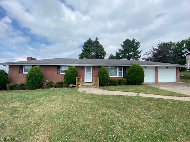 Bring your design ideas and make this one your own.  On almost 1 acre, with a great open floor concept, 3 bedrooms, and 1.5 bathrooms on one floor, this home simply needs a new owner and a little love. Foundation crack in basement has been assessed and can be corrected.