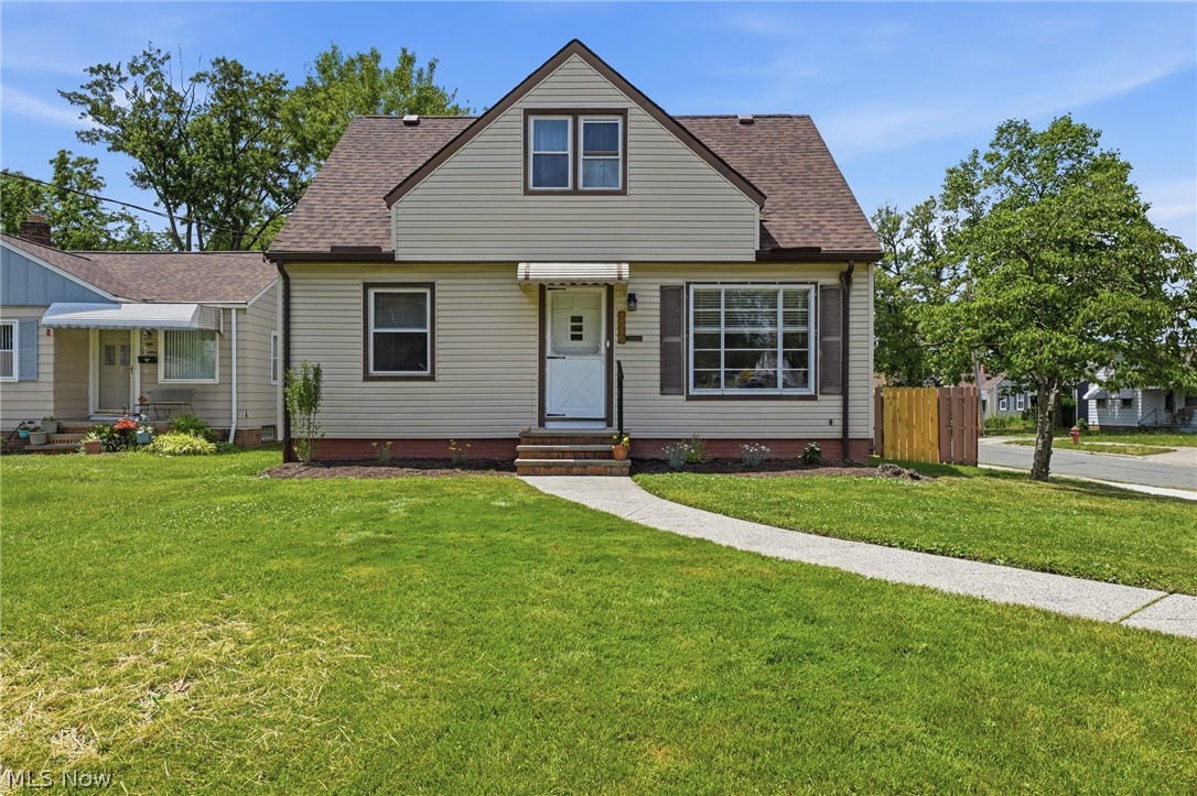 Welcome home to this charming, move-in ready Cape Cod situated on a desirable corner lot in Garfield Heights! This well-maintained 3 bedroom home features 2 convenient first-floor bedrooms and 1 full bathroom. Upstairs there’s another bedroom and bonus room or loft making everyday living easy and comfortable. Neutral paint colors throughout create a warm, inviting atmosphere that is ready for your personal touch.

The spacious fenced backyard offers privacy, mature trees, a level yard, and plenty of room for entertaining, pets, or play. Enjoy the added bonus of patio furniture and a swing that will remain with the home. A detached 2-car garage provides ample storage and parking.

Recent updates include a new air conditioner (May 2025), French drains, bathroom fan vented to the exterior, and a recently tuck-pointed and re-pointed chimney for added peace of mind. Ceiling fans throughout and central air help keep the home comfortable year-round.

Additional living space can be found in the finished upstairs loft area and the nicely finished lower level, offering flexibility for a family room, home office, workout space, or recreation area. All kitchen appliances, plus the washer and dryer, will stay with the home, making your move even easier.

Whether you’re a first-time homebuyer, downsizing, or simply looking for a home that has been lovingly cared for, this property is truly move-in ready and waiting for its next owner. Call your favorite realtor today to schedule a private showing!