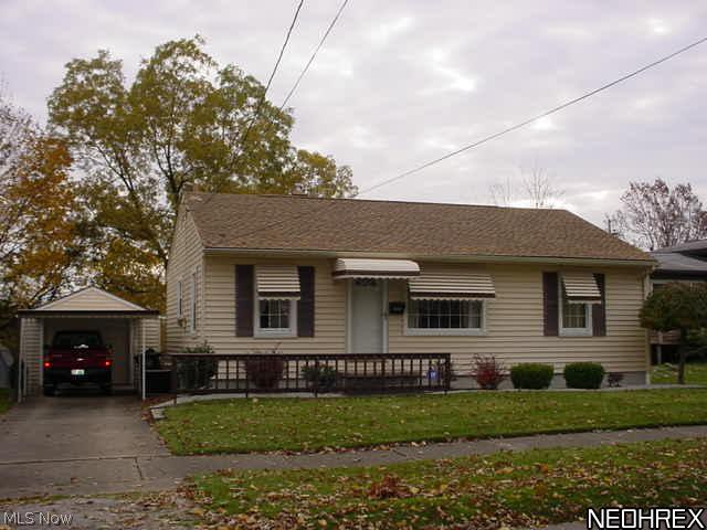 Great one owner 3 bed, 2 bath ranch! 2006 siding, roof & carport! 2012 new furnace! Hardwood floors under carpet! Replacement windows! 1 car garage & carport! Basement family room & 2nd bath fixtures! Central air & all appliances! Basement workshop & concrete drive!