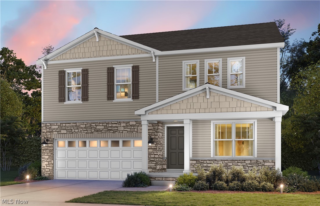 Welcome to the Hampton floorplan, located in the highly desirable Hawks Ridge community, offering the perfect blend of modern design, flexible living space, and scenic surroundings in the award-winning Medina City School District.
This stunning home features incredible curb appeal with an architectural front elevation enhanced by stone accents and a welcoming full front porch, ideal for enjoying peaceful neighborhood views. Inside, you’ll find an open-concept layout with 9-foot ceilings and durable luxury vinyl plank flooring throughout the main level, creating a bright and seamless flow perfect for both everyday living and entertaining.
The first floor offers exceptional versatility, including a private office and an additional flex room to suit your lifestyle needs. The spacious gathering room is anchored by a cozy fireplace, providing the perfect centerpiece for relaxing evenings.
The well-appointed kitchen boasts tall 42” cabinetry, granite countertops, and ample storage with a walk-in pantry designed to inspire both casual meals and gourmet cooking. Upstairs, you'll find four generously sized bedrooms, including a luxurious owner’s suite featuring a tiled walk-in shower for a spa-like retreat. A versatile loft area adds even more flexible living space, perfect for a media room, study area, or second family room.
The full unfinished basement is already plumbed for a future bathroom, offering endless possibilities to customize and expand your living space.
Enjoy life in Hawks Ridge, a community known for its picturesque setting with scenic views, stocked pond with fishing pier, sidewalks throughout, and a playground with swing set and pavilion, ideal for outdoor enjoyment.
Don’t miss this opportunity to own a beautifully designed home in a vibrant, family-friendly neighborhood with convenient access to everything Medina has to offer!