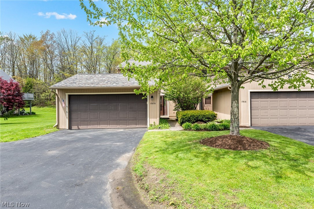 Opportunity meets location at 17620 Eastbrook Trail in Tanglewood! This end-unit 3-bedroom, 2.5-bath condo offers nearly 1,500 square feet of living space plus a walk-out basement, creating endless possibilities for additional living, recreation, or storage space. With a spacious layout, great natural flow, and abundant potential, this home is ready for your personal updates and vision.

The main level features a spacious kitchen and welcoming family room with fireplace that opens seamlessly to the dining area, where sliding doors lead to the deck beyond—perfect for everyday living or entertaining. A convenient first-floor laundry room and half bath, as well as access to the attached 2-car garage, complete the main level. Upstairs, you’ll find three bedrooms and two full baths, offering comfortable space for family, guests, or a home office.

Enjoy the added privacy and extra natural light that comes with end-unit living, along with a setting in one of the area’s most sought-after communities. Located in Bainbridge Township within the highly rated Kenston School District, this home combines opportunity with convenience.

Residents of Tanglewood enjoy exceptional amenities including tennis courts, basketball court, scenic lake access with a beach, golf access, and a vibrant calendar of community events. Whether you’re looking for your next home or an investment in a prime location, this is your chance to make it your own!