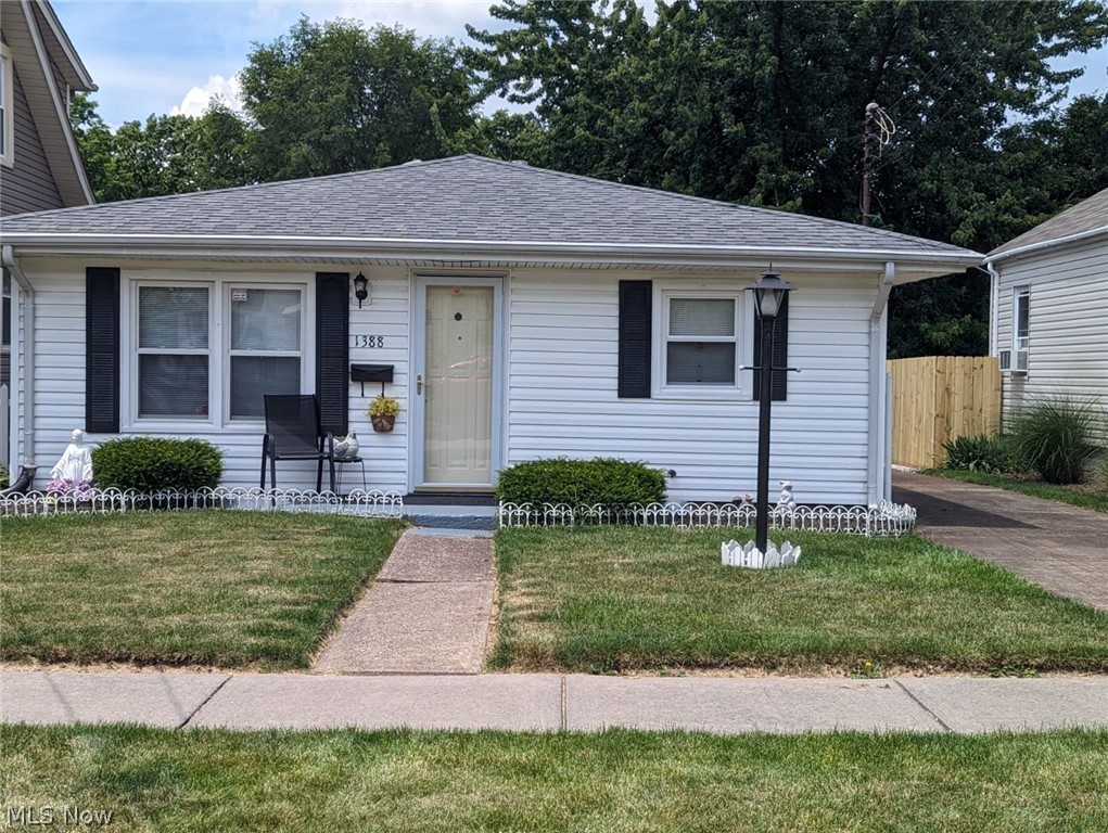 Take a look at this well-maintained gem close to Lake Erie. The home offers one floor living at its finest! This is the perfect starter home or a great option for downsizing. Enjoy the almost fully fenced private back yard.  The detached garage offers all the storage you need. This cozy home just needs your personal touches & you can call it home!