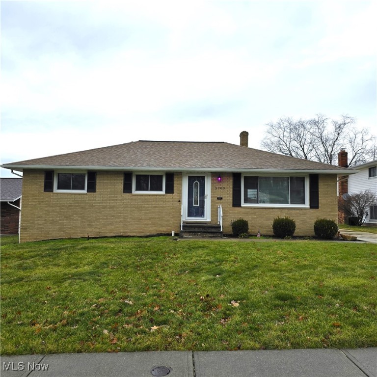 Be first or be sorry! Easy to show! Three bedroom, two and a half bathroom brick Ranch with a full basement! Beautiful hardwood floors. Eat-in kitchen with all the appliances staying! Formal dining room with slider leading to the newer patio and driveway. Owner bedroom has his & her closets and a bathroom. Big basement has laundry room, bonus room, loads of shelves for your storage, kitchen area, mechanical area and a full bathroom. Plenty of ceiling fans. Two car garage. Immediate possession! Driveway and patio 2022. Hot water tank and breaker box 2020. Refrigerator, washer and dryer 2017. Includes one year home warranty!