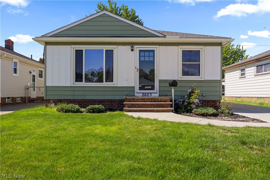 Welcome home to this charming 3-bedroom, 1 full-bath Ranch offering great curb appeal and a well-maintained feel throughout! Located close to the end of the street by Center Park! The front door opens to a bright living room featuring a large picture window that fills the space with natural light. The eat-in kitchen offers plenty of cabinetry, all appliances, a tile backsplash, ceramic tile flooring, and plenty of space for gathering & everyday living. All bedrooms, featuring hardwood flooring and a full bath complete the main level. The finished basement adds even more living space with a large rec room, a dry bar, a laundry area, utility space, and tons of storage space. Outside, enjoy the backyard perfect for relaxing or entertaining, with a detached one-car garage and a shed. Major updates include a brand-new roof 2022 on the house, garage and shed and new gutters and downspouts. Additionally, the hot water tank was replaced in 2024, and the HVAC in 2015. New driveway in 2022. Move-in ready, this home is ready for its new homeowners to make it their Home Sweet Home!