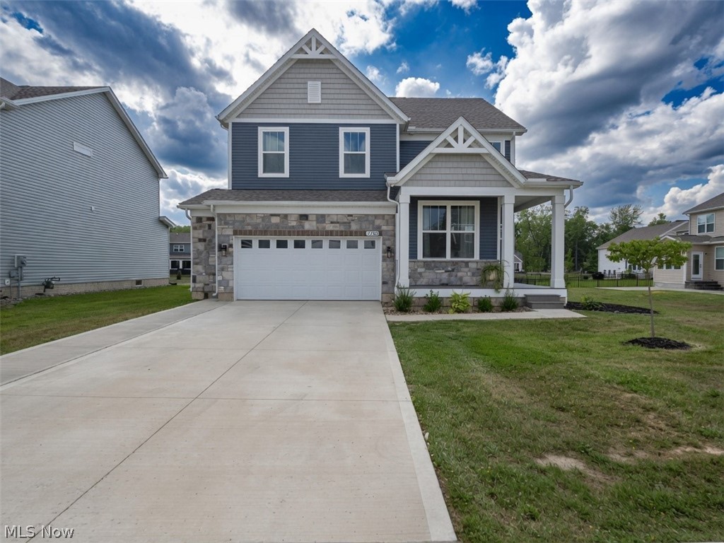 Welcome to 7700 Clydesdale Drive, a beautifully designed five-bedroom, three-full-bath home in Mentor’s highly sought-after Brookview Reserve neighborhood. A striking stone-and-siding exterior, covered front porch, extra-wide driveway, and two-car garage create impressive curb appeal from the moment you arrive.

Inside, the open and inviting layout is designed for both everyday comfort and effortless entertaining. The kitchen serves as the heart of the home, showcasing sleek quartz countertops, stainless-steel appliances, generous cabinetry, and ample workspace. Spacious living areas provide room to gather, while the second-floor family room offers a flexible retreat for movie nights, a playroom, home office, or quiet lounge.

The expansive primary suite is a true escape, featuring a private ensuite bath and plenty of space to unwind. Four additional bedrooms and two more full bathrooms provide exceptional flexibility for family, guests, or working from home. The large, partially finished basement offers even more possibilities—create a home theater, fitness studio, game room, or additional entertaining space tailored to your lifestyle.

Conveniently located near Mentor’s shopping, dining, parks, and everyday amenities, this exceptional home combines modern finishes, generous space, and a desirable neighborhood setting. Schedule your private showing and discover the home that has room for everything—and everyone.