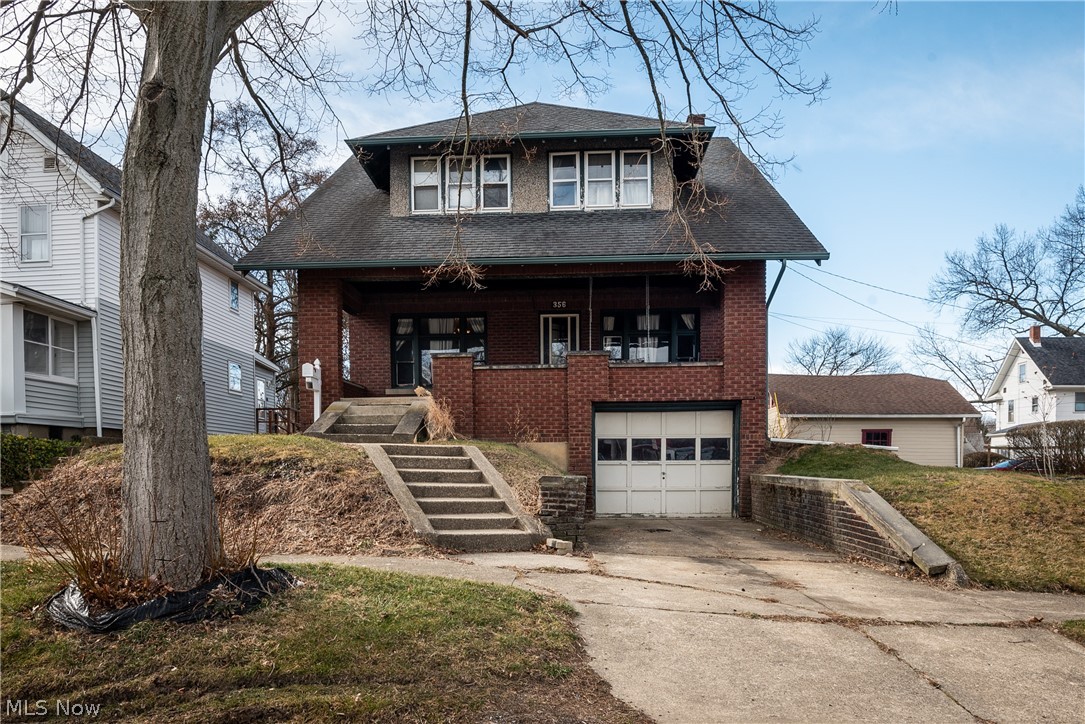 Welcome to this Beautiful Brick Two-Story Home in Firestone Park! This 3 bedroom/ 1.5 bath home comes with solid oak woodwork/floors, French doors with beveled glass and two built in cabinets that are complete with leaded glass. There is also a Kitchen, Butlers pantry,  remodeled half bath and living room with a fireplace which completes the first floor! On the second level you will find a huge master bedroom with adjoining nursery, a very spacious second story bath, a sunroom hideaway,  walk in closet and sewing room. Did I mention that the Second bedroom has an adjoining dressing room? If you need Abundant storage this home is for you!  If you are an entertainer, you will love the two driveways (one is shared). Still need more? How about being within walking distance to the playground, picnic pavilion, tennis courts,  and summer concerts. This home is priced to Sell! Make an Offer Today!