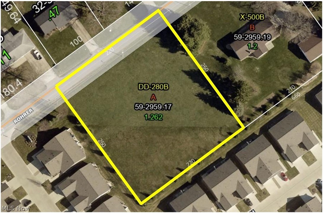 1.26 acre lot with city services. Water available at the front of the property, sewer available at the back of the property.