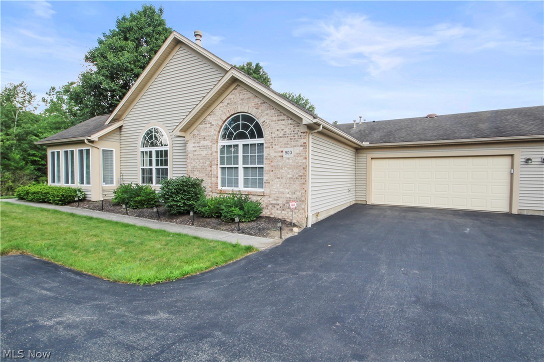 Come enjoy this private Park like Community with your own waterfront view. This fully updated condo boasts an open floorplan with lots of rooms to relax or entertain.  Cathedral ceilings make the rooms spacious and all the windows flood the walls with  natural light in every room.  Gas fireplace adds to the cozy feel of the open living room. The master also has cathedral ceilings with a double sink master bath and a spacious walk in closet.  There is a large kitchen with fresh white cabinets and a convenient breakfast counter.   There are 2 additional bedrooms with large windows as well.   The 2nd bedroom is used as a home office currently overlooking the water fountain view as well.   Laundry room is off the  garage. Newer air and furnace updated carpet and paint colors as well.  Come see this beautiful condo today. See photo of Community Pool and Clubhouse included for recreation . It won’t last long.