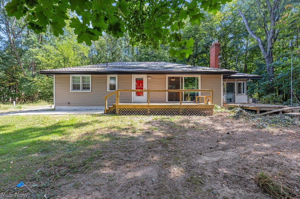 This roomy ranch, 2,100 sq, ft., is set on 1.7 acres in the heart of Mentor. A park like lot with lots of trees, and privacy. Maple Street is one of the oldest streets in Mentor. The walk out basement gives access to what could be used as a separate living quarters. The open floor plan with a 4 seasons room, a beautiful pavilion for outdoor recreation and a great place for cook outs. New roof, windows, electric, plumbing and more. Everything has been updated and replaced in the past 4 years. You have to see this 3 bedroom 2 full bath home to appreciate it. Laundry room is in the basement.