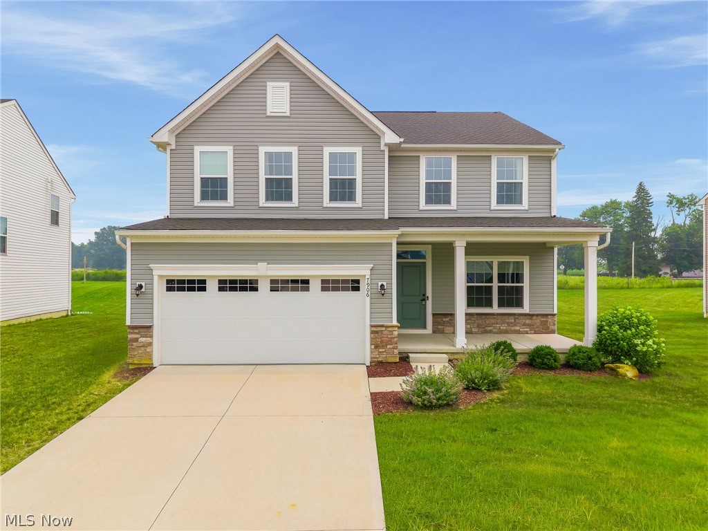 Welcome to this beautifully maintained, newer construction home (Built in 2021) in the Wicker Creek Development in Canton, OH. This home offers the perfect blend of comfort, style, and thoughtful upgrades. Situated on a quiet street with residential traffic, this home features a welcoming front porch, a spacious and level backyard, and a layout that feels open, airy, and inviting from the moment you step inside. The neutral color palette throughout creates a clean, timeless backdrop that makes decorating easy and lets you move right in with your own furniture and style.

The open floor plan is ideal for everyday living and entertaining, with plenty of natural light filling the main living spaces. Upstairs, you'll appreciate the convenience of second-floor laundry, along with a generously sized primary suite featuring a truly impressive walk-in closet. The finished basement adds valuable living space and includes an additional full bathroom, a significant upgrade that enhances both convenience and function.

After purchase, the seller added a shed and rear patio, giving the property an instant equity boost and even more usable outdoor space. The backyard is spacious and level, offering room to relax, play, or enjoy outdoor gatherings. Competitively priced for the neighborhood, this home offers a great opportunity to own a newer construction property with smart improvements already in place. Conveniently located near local amenities, schools, shopping, dining, and everyday essentials, it's a home that combines easy living with a great location.
