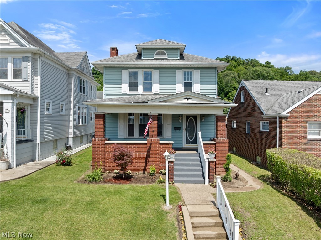 Completely renovated and ideally situated on one of Martins Ferry’s most sought-after streets, this home offers the perfect blend of modern updates and timeless charm.

This 3-bedroom, 1.5-bath home (with an additional shower in the basement) has been beautifully brought back to life with thoughtful renovations throughout. From the moment you step inside, you’ll notice the fresh feel of all new flooring, brand new carpet upstairs, and a crisp, clean interior enhanced by fresh paint in every room. The upstairs bathroom has been completely redesigned with elegant tilework, creating a space that feels both refined and relaxing.

The main level offers a warm and inviting flow, featuring a spacious eat-in kitchen along with an even larger formal dining room—perfect for hosting holidays or gathering with friends and family—which opens into a generous living room centered around a beautiful gas fireplace.

Just off the kitchen, a bright and heated four-season room with windows on every side provides the perfect spot to enjoy your morning coffee, unwind in the evening, or simply take in the views year-round.

Outside, the fully fenced backyard offers space to relax, play, or entertain, along with the added convenience of a rear carport.

With its blend of character, comfort, and extensive updates, this home is truly move-in ready and ready to be enjoyed!