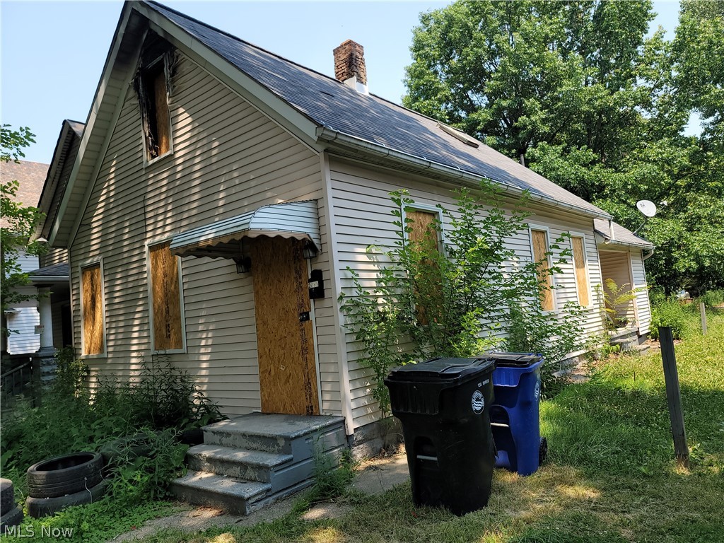 The home is a 3 bedroom 1 bathroom bungalow. The property is fire damaged.