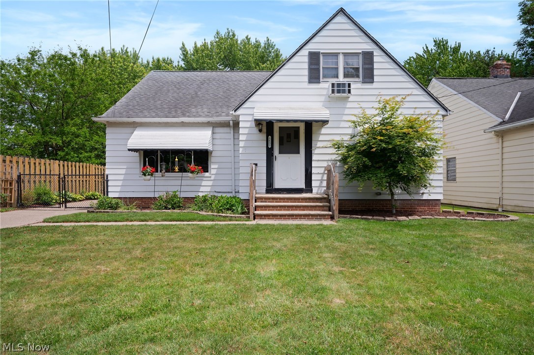 Spacious and move-in ready Cape Cod in a prime Lyndhurst location featuring 3 bedrooms, 2.5 baths, finished basement, finished 2nd-floor, patio, fenced-in backyard, oversized detached 2-car garage, and extra parking pad. Offering over 2,418 sq ft of living space including the finished lower and upper levels, this home combines classic character with versatile living areas. Hardwood floors extend throughout much of the main level, where a spacious living room with a portable fireplace included opens to the dining room. The dining area provides access to the backyard patio, creating an ideal setting for outdoor dining, entertaining, or relaxing. An updated eat-in kitchen features stainless steel appliances, updated cabinetry, updated flooring, and ample storage. The expansive finished second level also features hardwood floors and includes a full bath and abundant living space, making it an ideal primary suite, guest retreat, home office, or additional family room. Two main-level bedrooms and a full bath provide convenient first-floor living options. The finished lower level adds even more versatility with a decorative fireplace and generous space for a rec room, media room, home gym, office, playroom, or additional living area. A half bath and plenty of storage complete the lower level. INCLUDED are ALL kitchen appliances, washer/dryer, window treatments, portable fireplace, basement sectional couch, and a 1-year home warranty. Conveniently located near I-271, US-322, schools, parks, restaurants, shopping, and other local attractions.