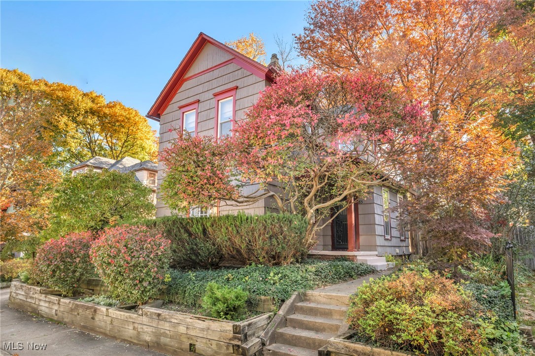 Two-three bedroom home in the lower east end of Highland Square in the West Hill neighborhood with timeless appeal. Close to all the action in the Square like restaurants, movie theater, grocery, coffee and public library, to name a few. This 1910 farmhouse-style home offers tons of character of a bygone era, featuring original details like wood flooring, large windows and high ceilings. In addition, there is a privacy-fenced and landscaped yard with a small brick patio and a private covered side porch, perfect for relaxing or entertaining. Located on a brick-lined street with mature trees as a backdrop. 83 Charlotte was joyfully occupied by sellers for 10 years and has served as a home base for 6 different tenants over the past 15 years. It has been well cared for by all parties, with nominal but important updates along the way. All new stainless appliances in the kitchen, and structural work in the basement recently completed. Neutral and modern paint and newer vinyl flooring in the kitchen. Nearly all new windows with just a few to be replaced. Use the $2000 credit from seller to do so, or not - buyer's choice. Sidewalks make it easy to get around the neighborhood and take in the wonderful architecture. Summit Metro Parks and the Cuyahoga Valley National Park and downtown Akron are just a short drive or bike ride away, or take public transport to downtown Akron, Firestone Cluster in the APS District/King Elementary. The home reflects the unique charm of this diverse, quiet and historic enclave of the city. Fantastic neighbors too! Home is being sold AS IS but sellers are offering a $2000 credit to be used for buyers' choice.