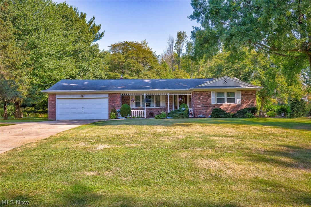 IMMACULATE, PRISTINE & WELL MAINTAINED! Welcome home to 575 Anna Mae Drive, a 3 bedroom 1.5 bath ranch in Suffield. When you pull down the dead end street & into your new concrete driveway, you will instantly fall in love with the beautifully manicured yard and lovely curb appeal this home offers. The covered front porch makes for a great spot to relax & enjoy a warm cup of coffee on crisp fall mornings. Step inside & feel the coziness nestled in each room. The foyer opens up into a large living room featuring a huge front picture window & pours light into a huge eat in kitchen. A slider door off the dining space allows access to the deck & private backyard with mature trees and a shed. The fully applianced kitchen offers a double oven, pantry, & an abundance of cabinet & countertop space. Down the hall you will find a half bath, & family room with a fireplace and access to your backyard patio; a great space for a home office or game room for the kids! Three large bedrooms, a full bath