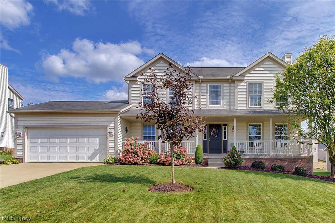 This is the one! Are you looking for a 4-bedroom home with community pool, playground, and clubhouse, with low HOA fees? Then look no further! Pride of ownership shows in this stunning 4 bedroom/2.5 bath colonial built in 2005. The beautiful kitchen was remodeled in 2017 with new cupboards, granite countertops, new backsplash, and hardwood floors. Cozy up in front of your gas fireplace in the large great room. Need extra space for family dinners and entertaining, you will have it with the dinette area and formal dining room, both flow to the kitchen. You will love the master bedroom with its vaulted ceiling, walk in closet and master bathroom. Basement is partially finished for movie or game night. Basement is also plumbed for additional bathroom. Spend your time in the backyard on your stamped concrete patio or sit and relax on your front porch. Hurry and schedule your private tour before it's too late!