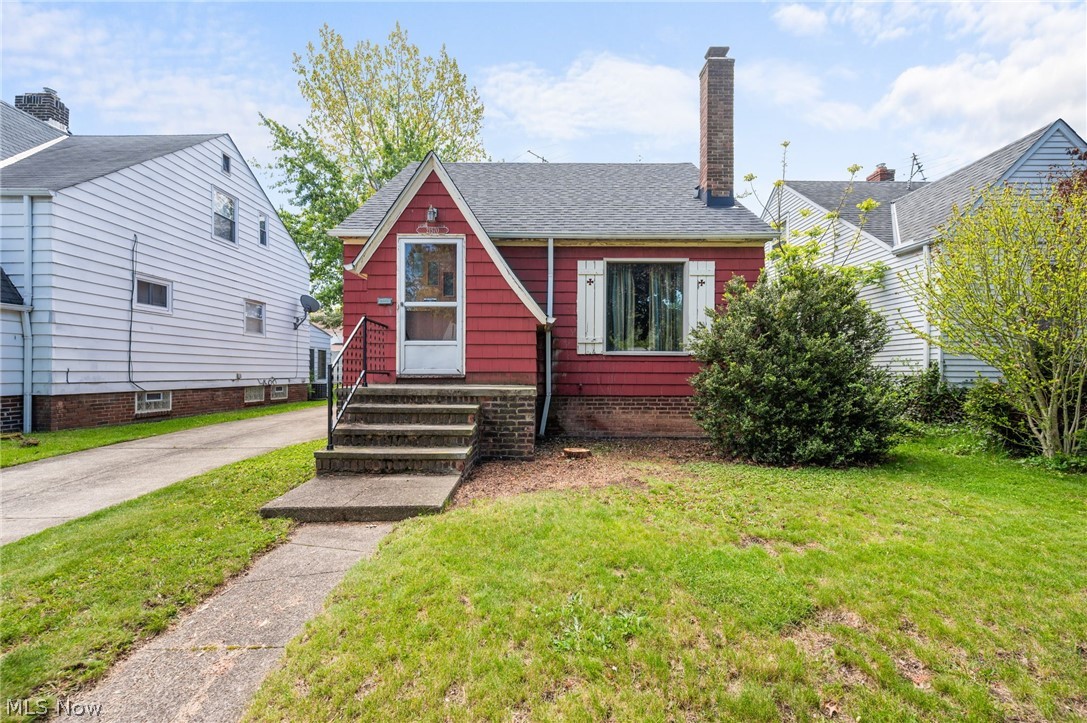 Welcome to 21570 Priday Ave! This cozy and charming bungalow is filled with warmth, character, and natural light, ready for its next chapter. Step inside to a bright and inviting living room featuring beautiful hardwood floors, a classic fireplace, and a large picture window that fills the space with sunshine. The spacious kitchen with a charming breakfast nook creates the perfect spot to enjoy your morning coffee or casual meals. Convenient first-floor living includes a comfortable bedroom with hardwood flooring and a full bath complete with a pedestal sink and tub/shower combination. Upstairs, the expansive second-floor bedroom with a lofted ceiling offers a cozy retreat full of character and flexibility. The lower level provides a laundry area along with plenty of storage space. Outside, the backyard offers the perfect setting to relax and enjoy peaceful evenings, while the detached one-car garage adds convenience. Ideally located near Sims Park and the shores of Lake Erie, you’ll enjoy beautiful lake views, nearby restaurants, shopping, and easy freeway access. Full of potential and opportunity, this home is ready for you to make it your own. Schedule your private showing today! Home is being sold as-is, with buyer to assume City of Euclid POS violations.