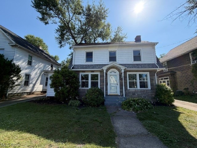 Charming and beautifully updated two-story home built in 1900, offering blend of historic character and modern comfort.  This 3-bedroom, 2 bath home features nice hardwood floors, spacious living room with a cozy fireplace.  Enjoy a completely renovated kitchen (NEW) with appliances,  updated bathrooms (NEW) for a move-in-ready experience.  Relax in the sunroom or entertain on the private patio area. A one-car detached garage adds convenience, making this home a rare find with timeless appeal and modern upgrades. 16 new windows