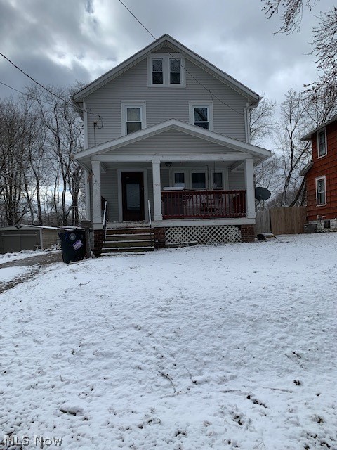 Here is your opportunity to have a 3-4 bedroom home and have your monthly payment less than rent! The home has vinyl siding and vinyl windows, and nice wood floors on the first floor. Lot's of natural woodwork displays the craftsmanship of the home building of many years ago. There are 3 bedrooms on the second floor and a 4th finished area on the 3rd floor that could be a large bedroom with a spacious 7x7 walk in closet.  That room does not have actual ductwork to the room, so they have heated it via electric baseboard heat. The basement windows are already glass blocked. The backyard is very spacious and is partially fenced.  If you aren't in the back yard, then enjoy the summer on the porch swing on the front porch!  Home is being sold AS-IS. Sellers are not in position to make repairs. Bring some elbow grease and get the home back in tip top shape with a few extra touches.