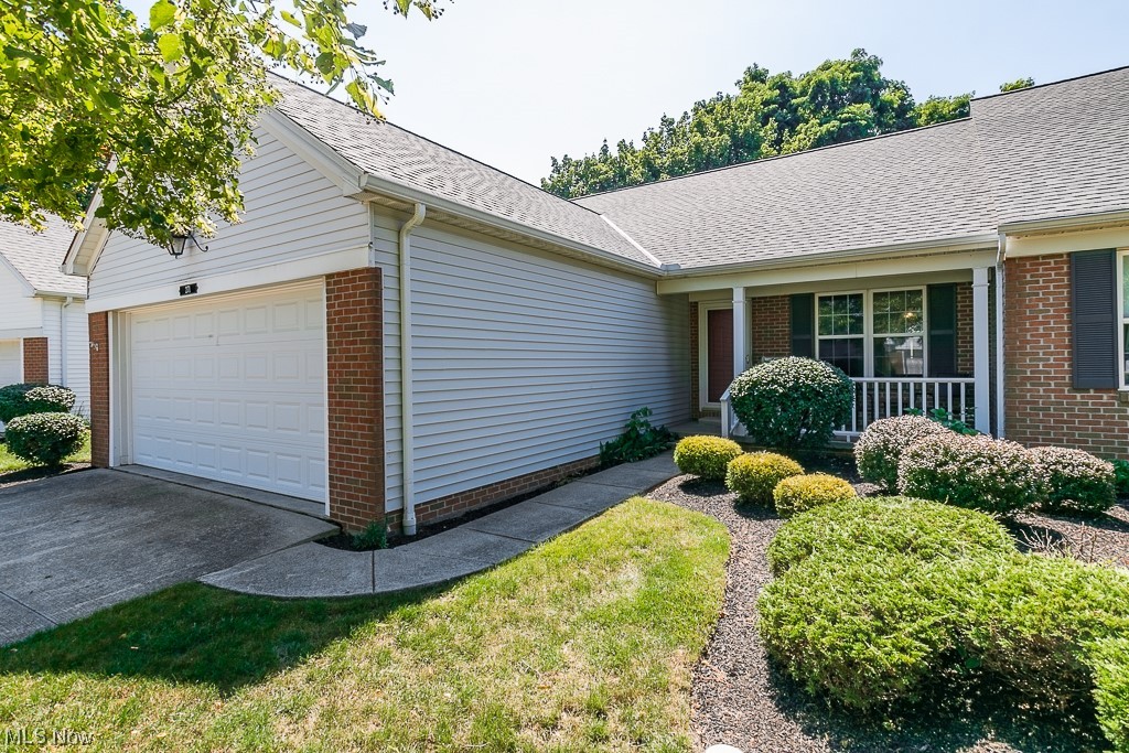 This 3BR 2BA Ranch Condo, located in the desirable Brook Side subdivision, provides maintenance free, one floor living and many high end accessibility upgrades. Bonus, there's a surprising amount of extra storage space in the FULL basement, which could be used as-is or finished into additional living space. The Acorn chair lift on the basement stairway ensures that this space will always be easily accessible to the new owner. In the living room, vaulted ceilings give an open feel, while the gas fireplace makes the space cozy on cold winter days. The eat-in kitchen has everything you need, and opens out onto a private back patio. The owners suite has hardwood flooring, a large walk-in closet, and a full en-suite bathroom, complete with a Bath Fitter sit in bathtub. The main floor also includes a 2nd full bath and two additional bedrooms with hardwood flooring and ample closet space. The laundry room connects the living areas to the heated garage and offers both cabinets and a closet for