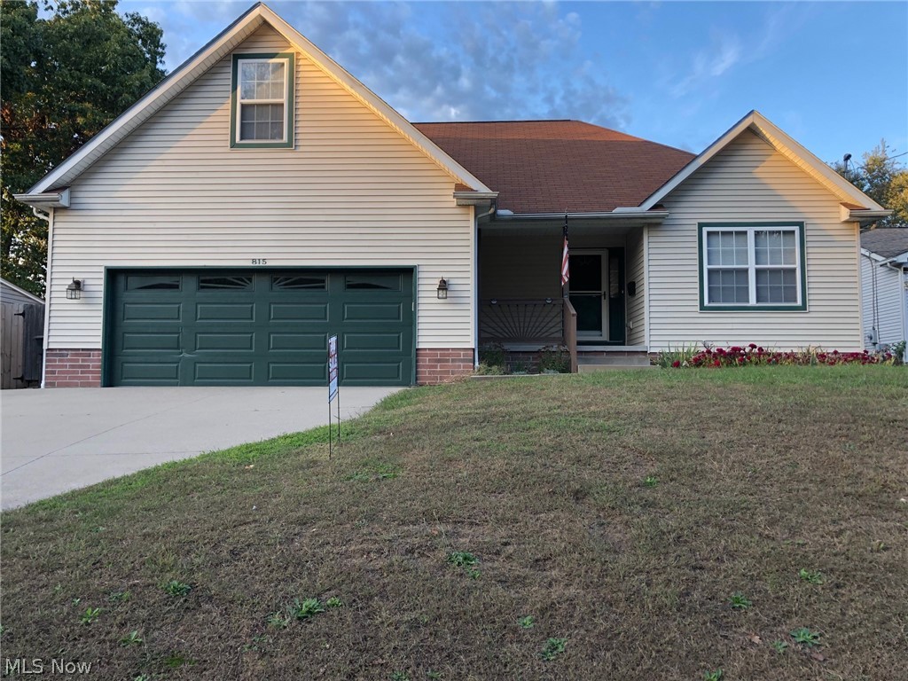 Don't miss out on this beautifully maintained ranch built in 2005. This is one floor living at it's finest.  The open floorplan features and over sized great room that flows into an eat in kitchen. There are 3 spacious bedrooms with two full baths and first floor laundry. The owner's sweet has a lovely tray ceiling, full bath and closet are connected.  The basement is unfinished and ready to be transformed into the perfect additional living space with pre-installed plumbing for a third bathroom.  The pool table in the basement stays and is perfect for entertaining.  There is also a large recreation room upstairs.  A private backyard with a beautiful deck is ready for parties or a quiet evening with a good book.  Another great feature is the security system on the doors and windows.  The location is convenient to the highway, shopping, restaurants, and the Ohio & Erie Towpath walking trail. Just move right in and enjoy this charming home!