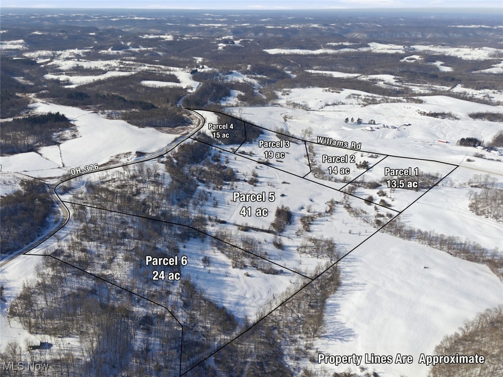 Parcel 5. New survey completed. Total acreage after the new survey is 41.014 acres. Mix of woods & open pasture. 21 +/- acres wooded. Small pond & stream on property. Some fencing & gates. Possible hunting for deer, turkey & small game. ODNR public hunting land is directly across SR 376. Level to gently rolling topography. 1600+ feet of frontage on SR 376. 860 to 1020 feet in elevation. GPS coordinates are 39,7428, -81.8376. Six brand new tracts of land to choose from! Incredible opportunity for recreation or building! If you're looking for an amazing build site for your new home or cabin, look no further! This build site offers incredible long-range views of the countryside and neighboring farms! Electric is located at the road and is located in the Morgan Local School District. Seller does not own the mineral rights & annual taxes to be determined due to the new split. Don't miss out on this nice tract of land!