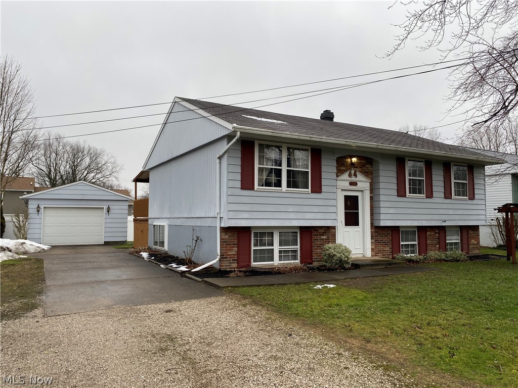 What a great home and ready for the next owner.  3-bedroom, 1-bath, bi-level features all newer carpeting and fresh paint on the main floor, new ceramic flooring in the large full bath.  Kitchen was remodeled approx. 10 years ago. Newer bath vanity. Lower level features large family room with office space area.  Additional partially finished room - could be a 4th bedroom with a little work.  Large laundry/utility room.  Step out the rear door off the kitchen to a 2-level deck, 1.5 car detached garage.  Concrete and gravel driveway.   Kitchen refrigerator, electric stove, washer and dryer all stay with the home. Hot water heater 2 years old.