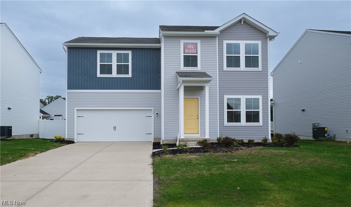 QUICK MOVE-IN Forsythia model home reflects the "Loft Look" interior finish palette and an open concept floor plan ! Come inside through the welcoming foyer and you will be impressed by the design, it reflect the way people want to live today! Beautiful kitchen including large island with granite counter top, space for bar stools for casual meals. Eat-in kitchen flows to the great room, through to dining area and has full view of the kitchen which includes stainless steel appliances. Luxury vinyl plank flooring throughout the first floor, neutral carpet on second floor, laundry room upstairs, additional hall closet. Rest easy in luxury in owners suite which includes bathroom and large walk-in closet. Three bedrooms that complete the second floor. You will appreciate the generous yard to enjoy! Landscaping and warranty included. Occupancy estimated August.
