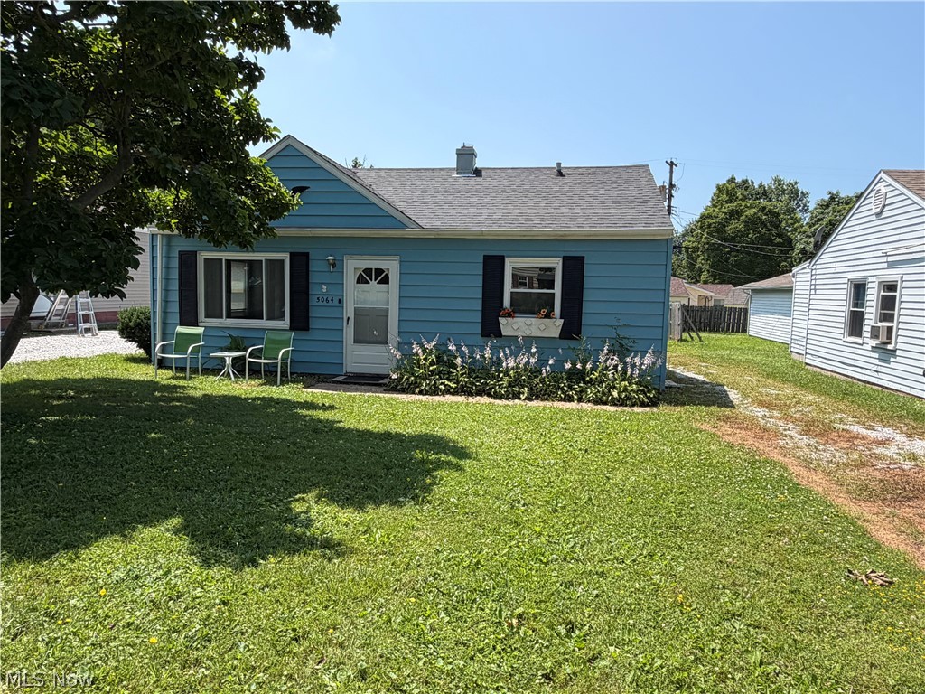 Welcome to this charming ranch home in Mentor, Ohio, offering comfortable one-floor living in a convenient location. This well-maintained home features two  bedrooms, one bath, a roomy living and kitchen with laundry. A brand-new roof adds lasting value and peace of mind for the next owner. The interior has been freshly painted, professionally cleaned carpet, creating a bright, clean, and move-in-ready atmosphere. The functional layout offers an inviting space for both everyday living and entertaining. The large backyard, one and a half car garage and very large shed round out the property. Enjoy being just minutes from the beautiful shoreline and recreational opportunities of Lake Erie or entertain in your backyard. Located close to Mentor Marsh Park, Mentor Headlands BMX skate park and beach and park. Don't miss the opportunity to own this updated ranch home in one of Mentor's desirable locations.