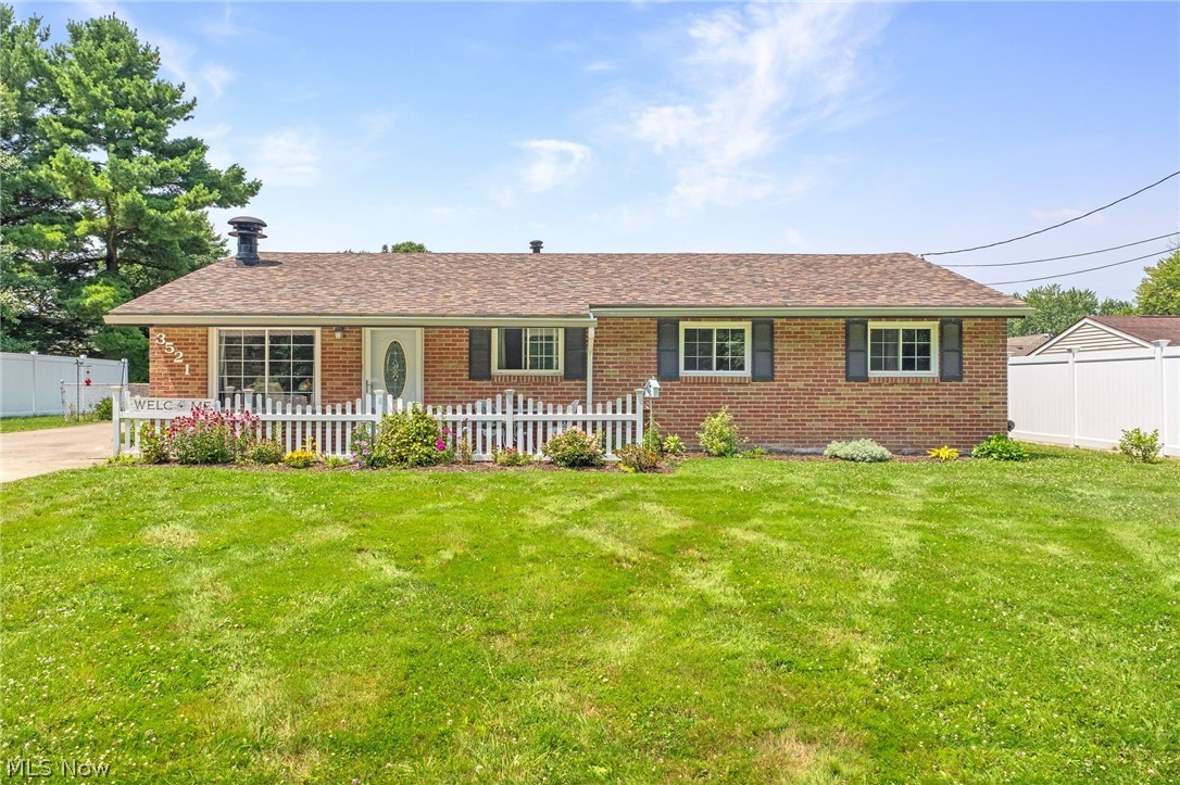 Welcome home to this well-maintained 3-bedroom, 2-full-bath ranch offering easy one-floor living with so many updates already taken care of. The large living area feels open and inviting with 10-foot ceilings and a gas fireplace with a newer insert added in 2022—perfect for cozy evenings at home.

The kitchen includes a gas stove, large center island for meal prep, serving, or gathering, convenient access to the 2.5 car garage with plenty of storage, and French doors leading to the backyard. The primary bedroom has its own en-suite bath, while the additional two bedrooms give you room for guests, a home office, or whatever fits your needs. Both bathrooms have been updated, including a refinished tub, new shower, vanity, and toilet in the main bath in 2022, plus a newer vanity in the second full bath in 2024.

You’ll also find newer carpet and paint throughout portions of the home, updated kitchen lighting, and newer appliances. Updates include the AC, front door, soffits, dishwasher, stove, and new kitchen light fixtures in 2021; furnace, hot-water tank, gutters and oven in 2022; additional attic insulation in 2023; and a new microwave in 2025. The roof is approximately 7 years old. Attic access is conveniently available from both the hallway and garage.

Outside, the backyard is fenced on three sides and gives you room to relax, play, or make it your own. This is a home that has been truly cared for and is ready for its next chapter. Schedule your showing today!